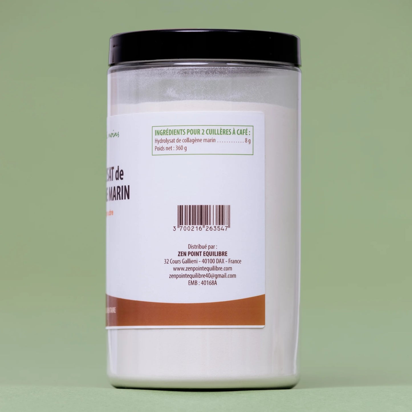 Hydrolysat de Collagène Marin - Poudre 360 gr