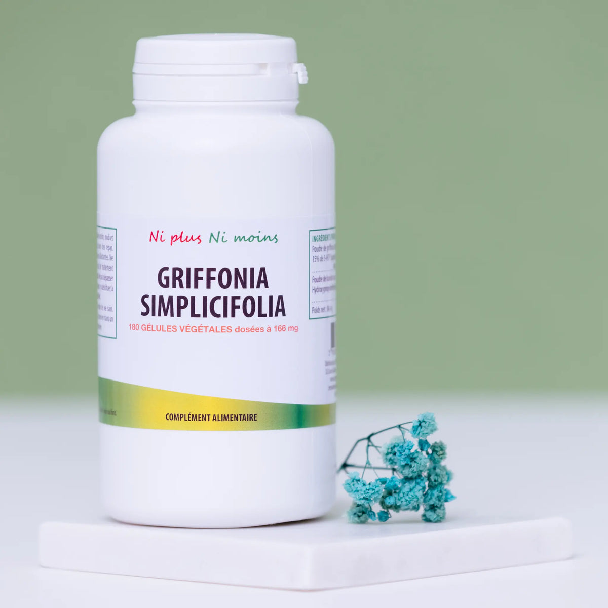 Griffonia Simplicifolia 5-HTP - 180 gélules végétales à 166mg