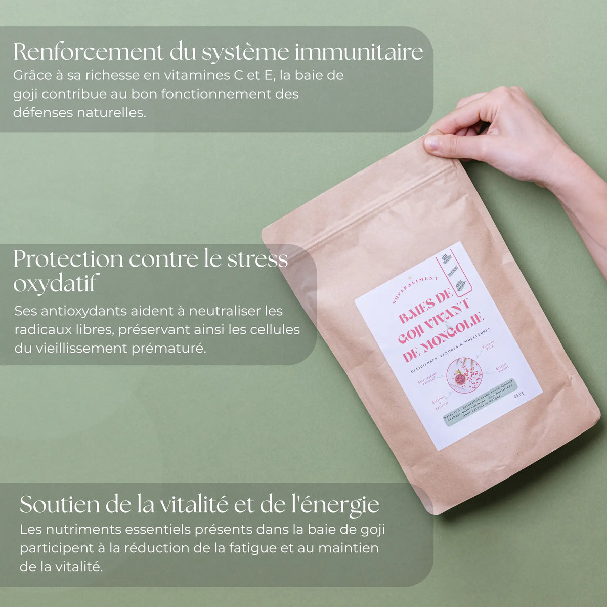 Baies de Goji vivants - Source d'énergie Naturelle des Hauts Plateaux de Mongolie