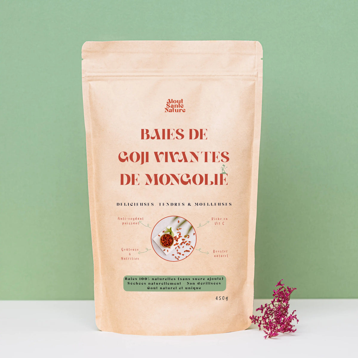 Baies de Goji vivantes - Source d'énergie Naturelle des Hauts Plateaux de Mongolie