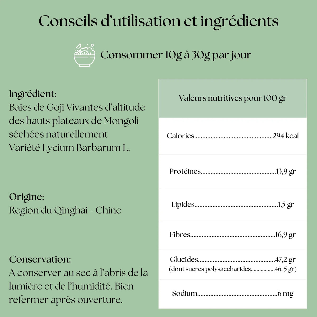 Baies de Goji vivantes - Source d'énergie Naturelle des Hauts Plateaux de Mongolie