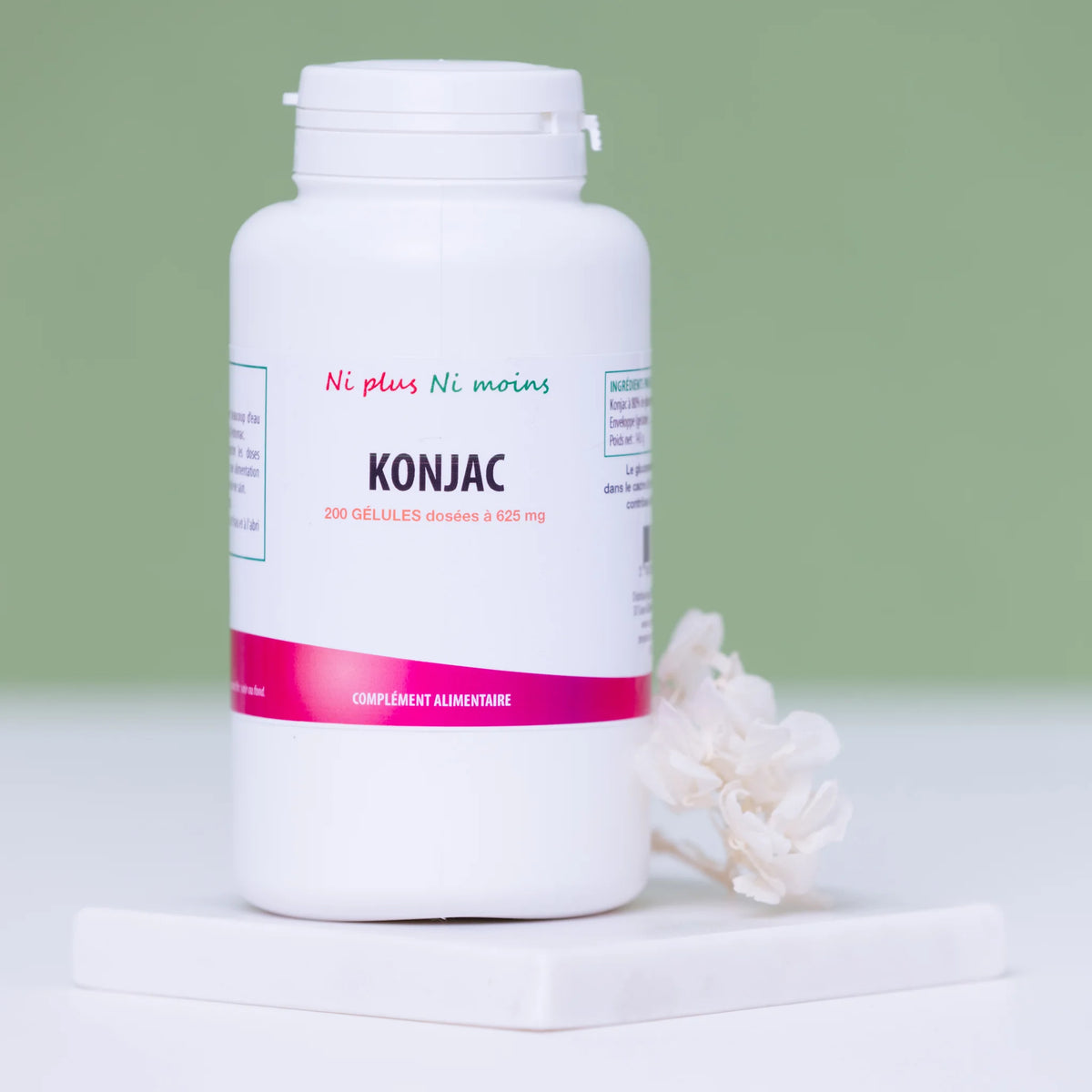 Konjac Haute Concentration (80% Glucomannane) – 200 Gélules