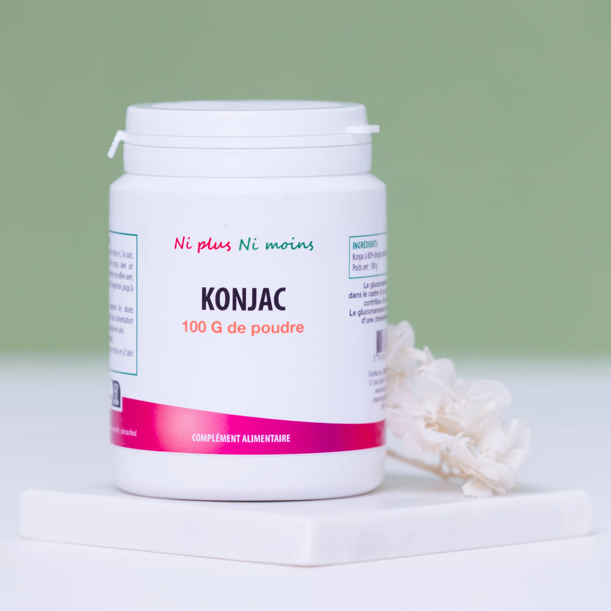 Konjac en Poudre (100g) – Glucomannane Pur à 80 %