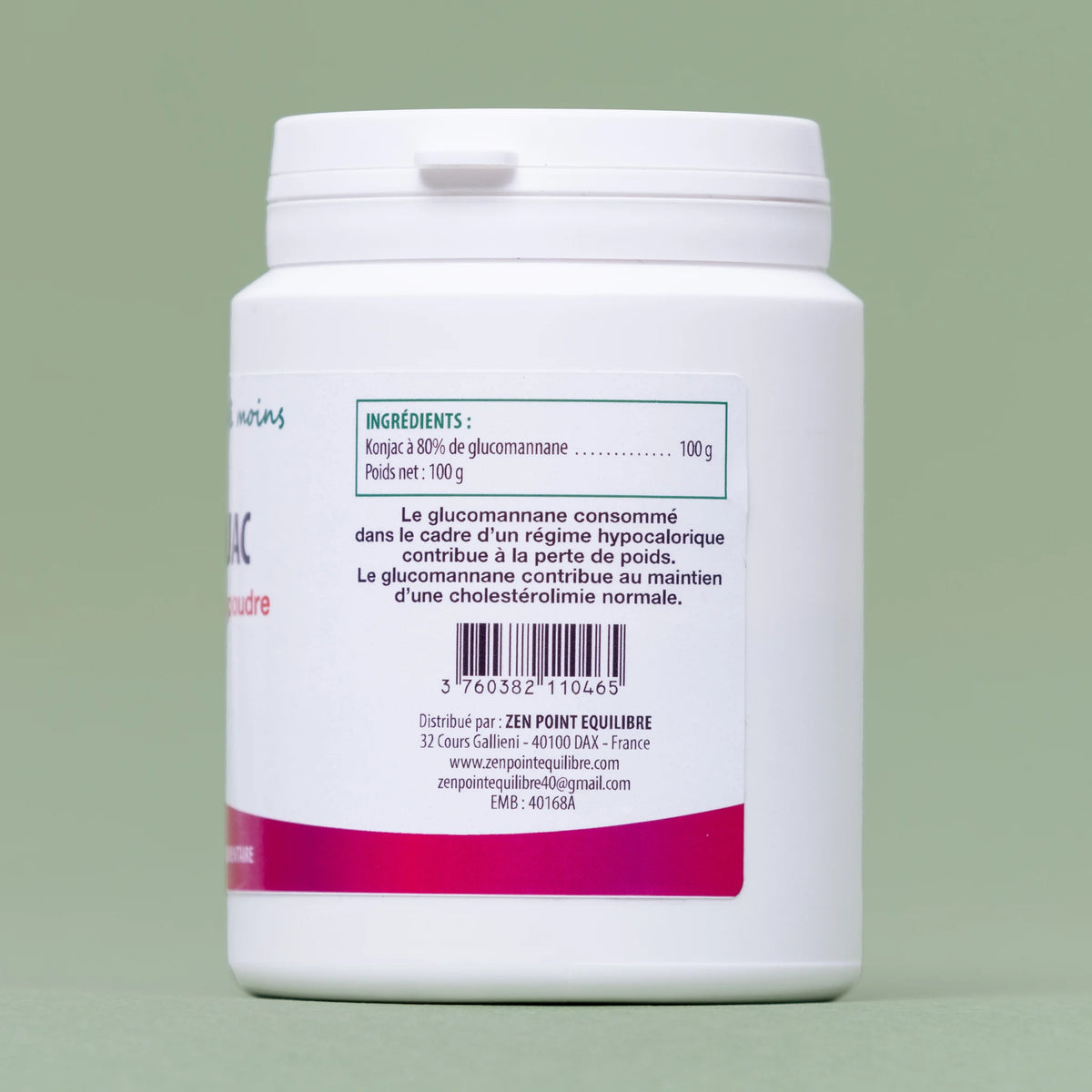 Konjac en Poudre (100g) – Glucomannane Pur à 80 %