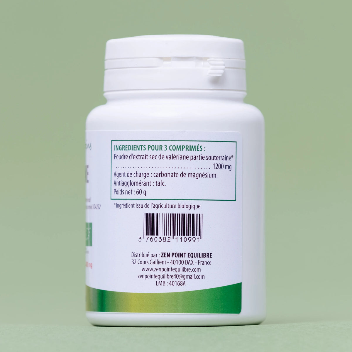 Valériane Bio - 180 comprimés à 400 mg