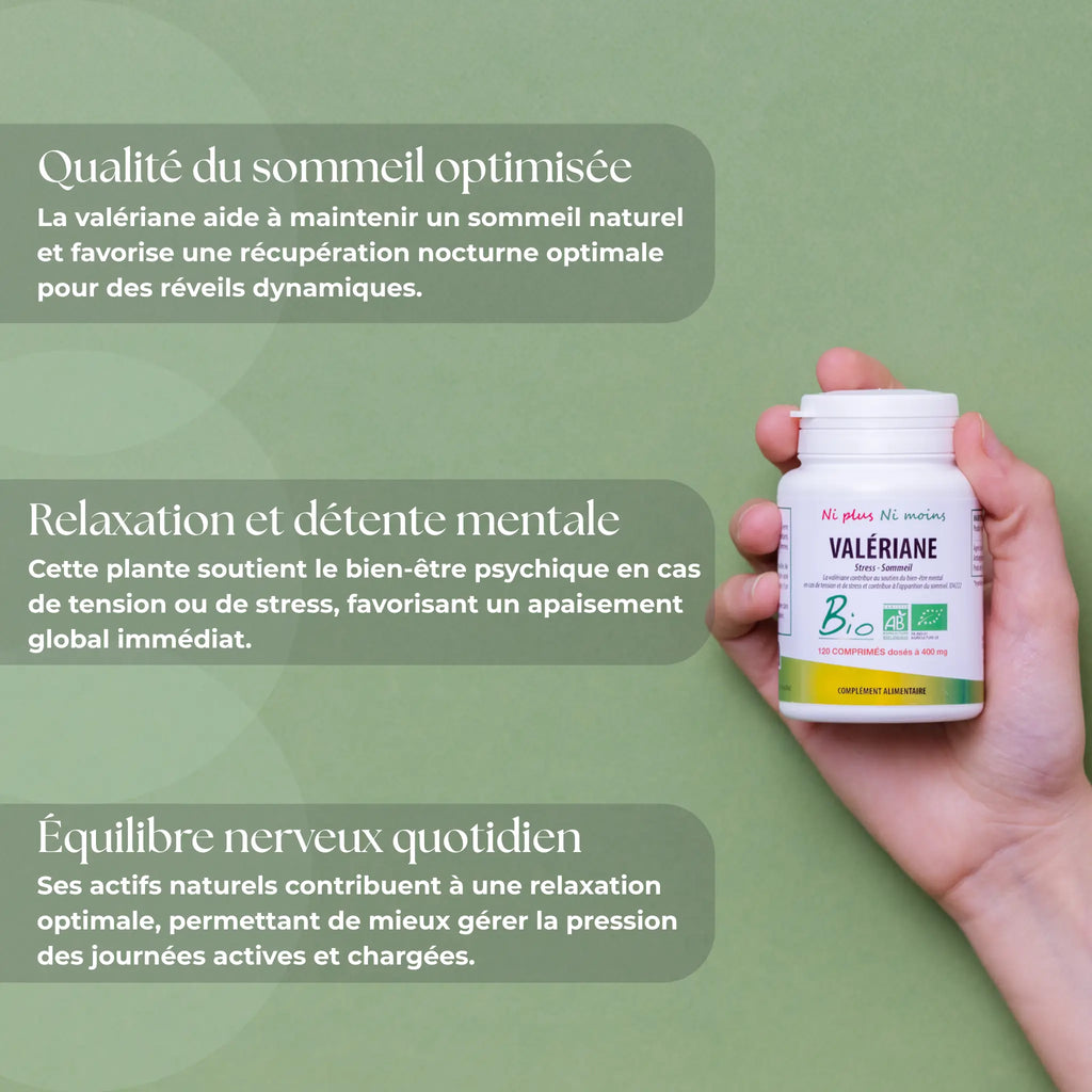 Valériane Bio - 120 comprimés à 400 mg