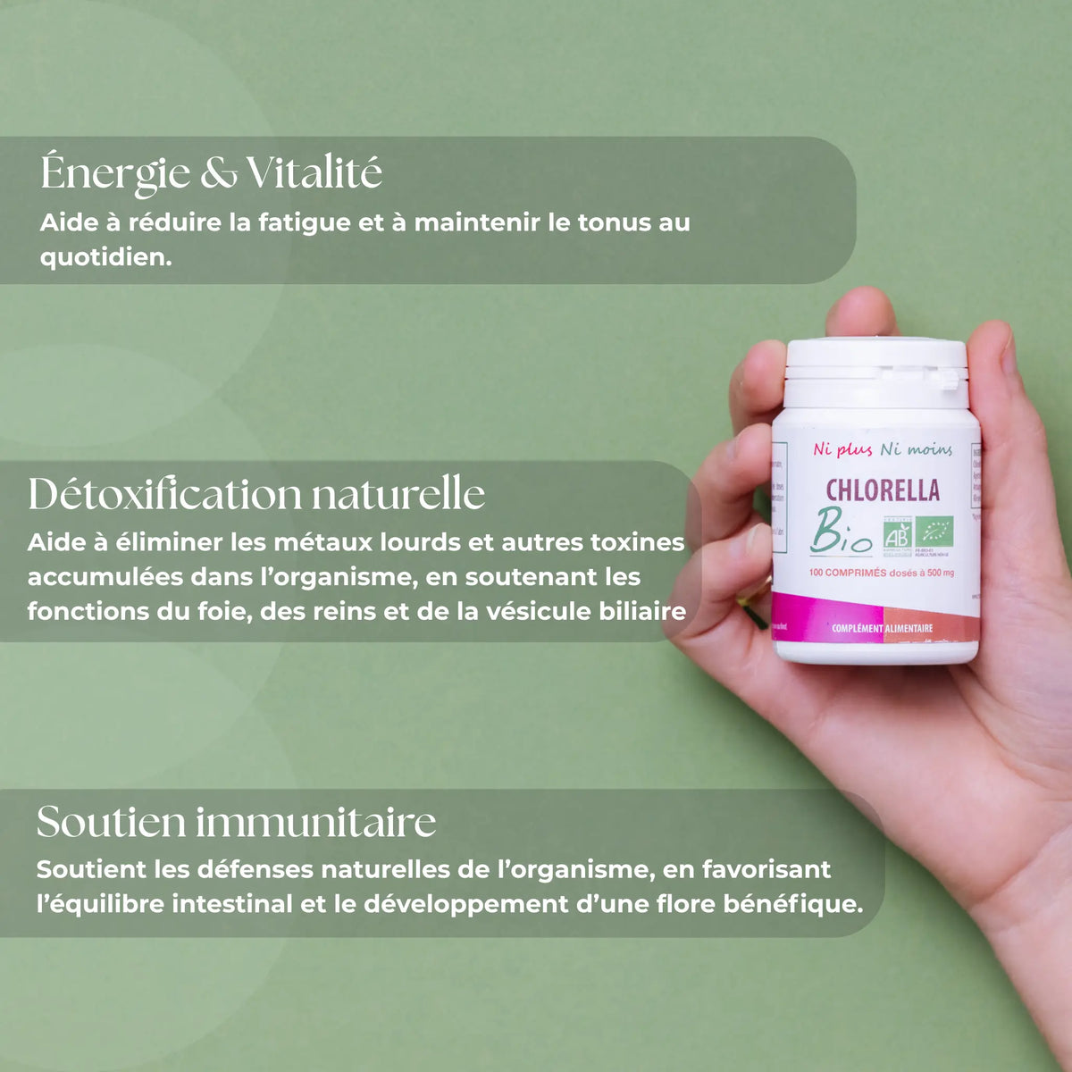 Chlorella Bio - 100 comprimés à 500mg