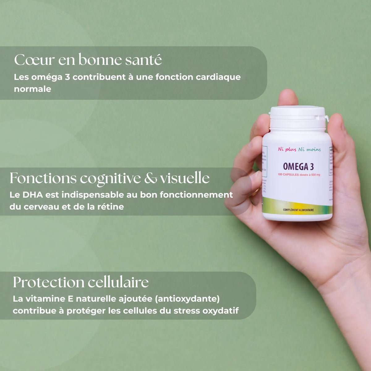 Oméga 3 - 100 capsules à 500mg