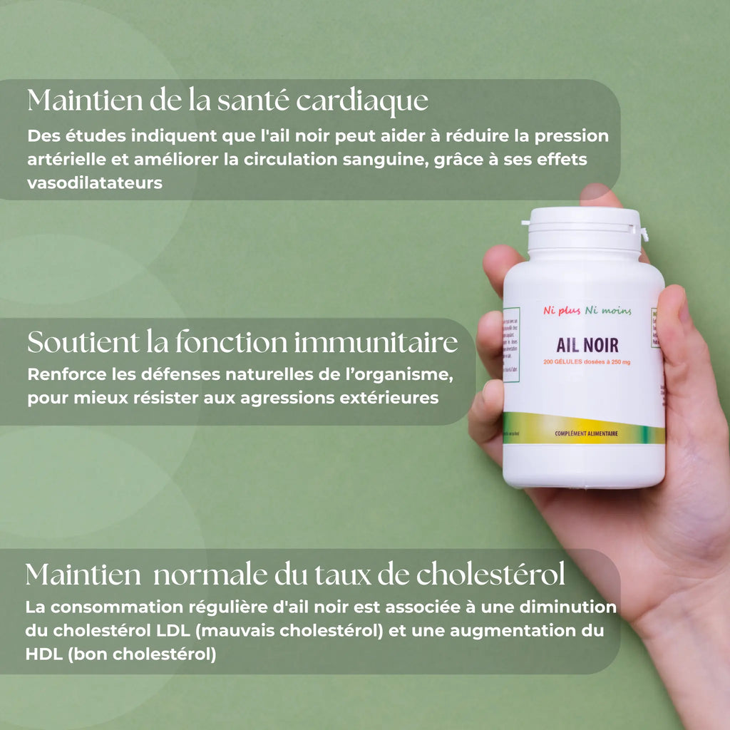 Ail Noir en gélules - 200 gélules à 250mg