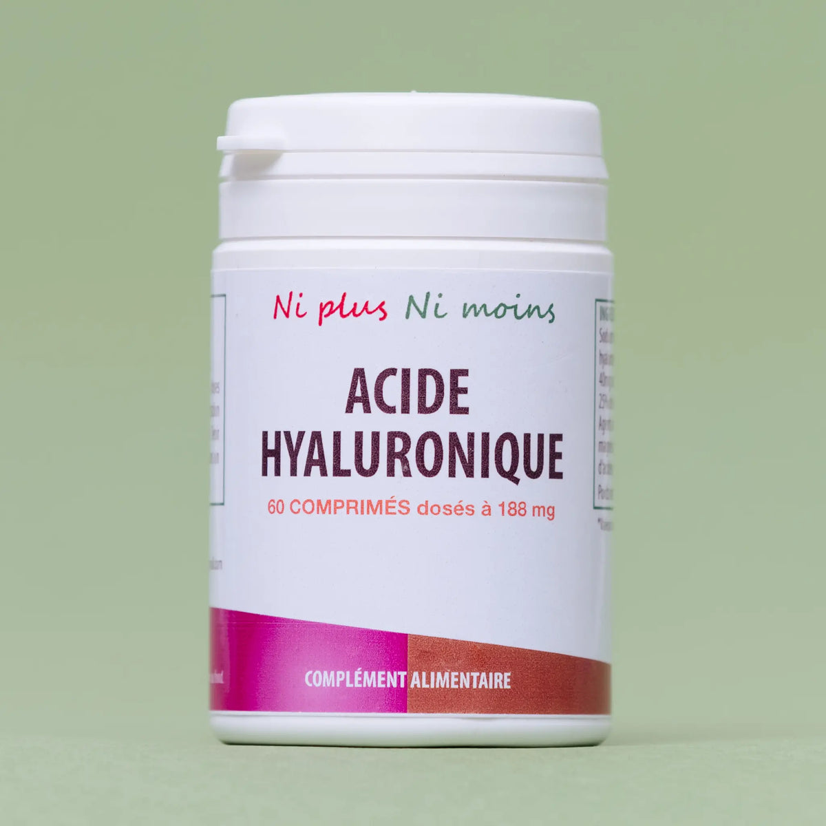Acide Hyaluronique - 60 comprimés à 188 mg