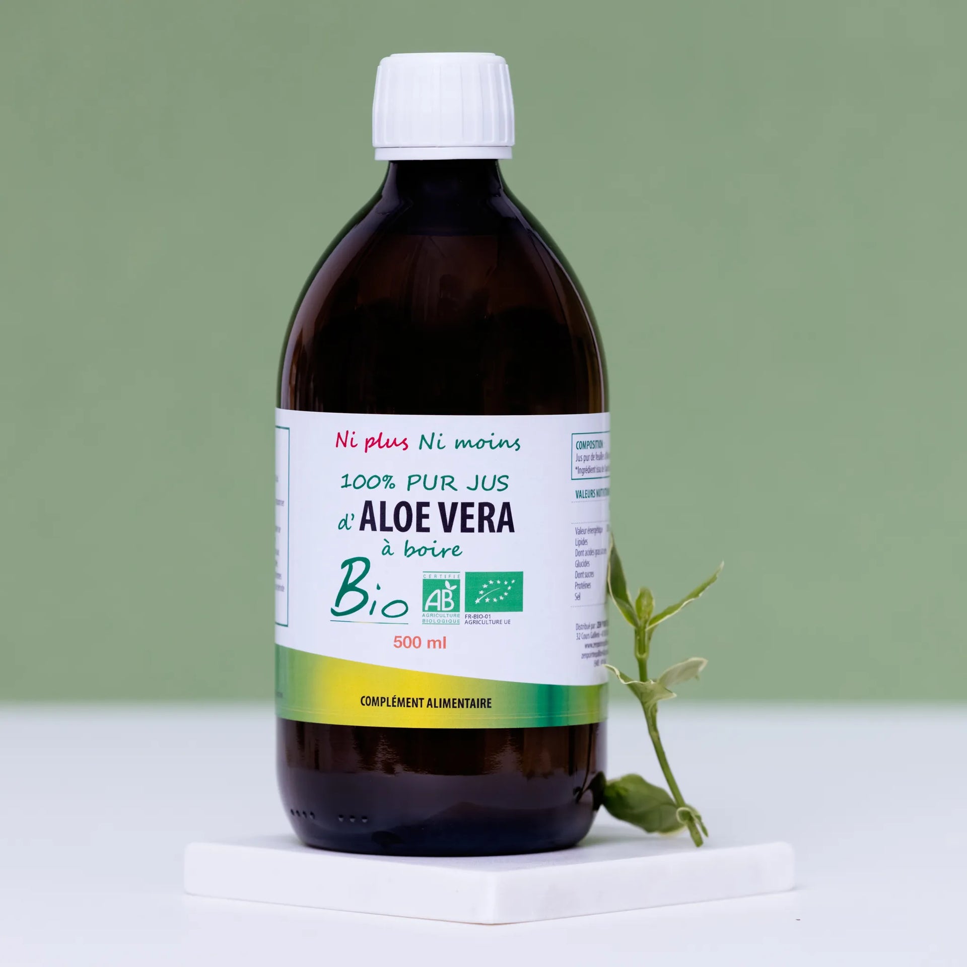100 % pur jus d'Aloe Vera BIO