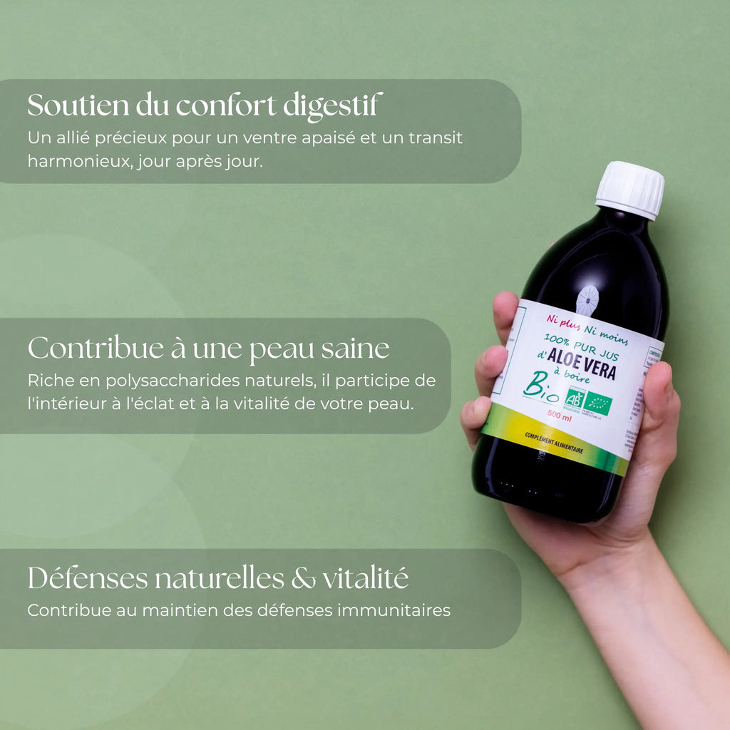 Aloe Vera Jus Bio - Bouteille 500 ml