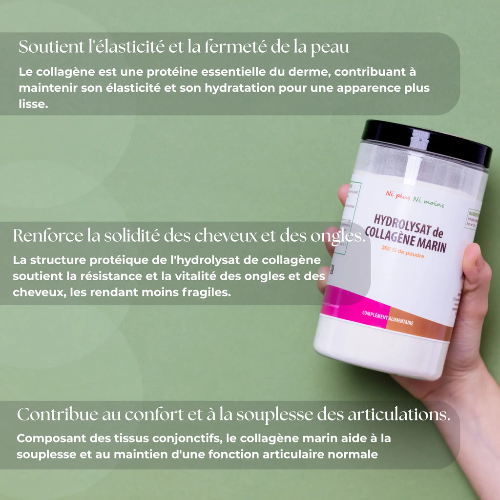 Hydrolysat de Collagène Marin - Poudre 360 gr