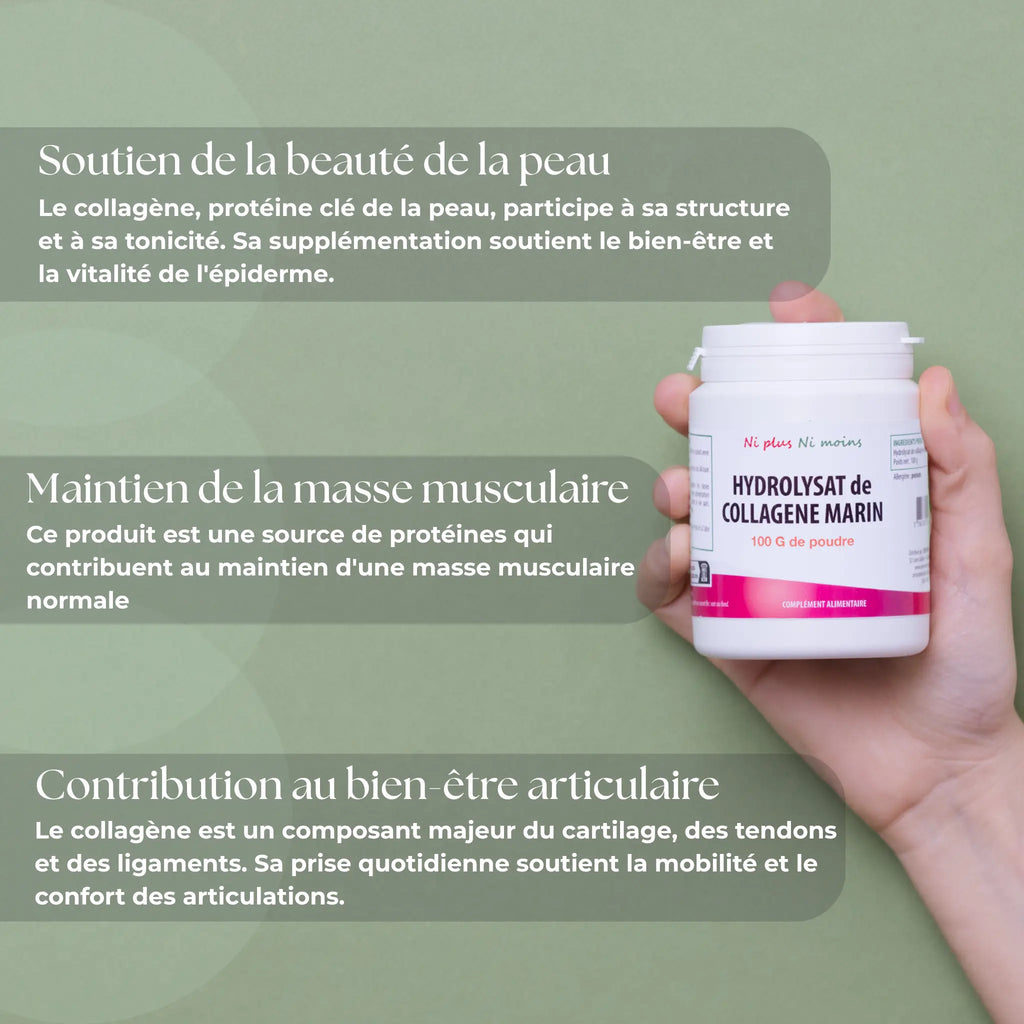 Hydrolysat de collagène Marin - 100 gr