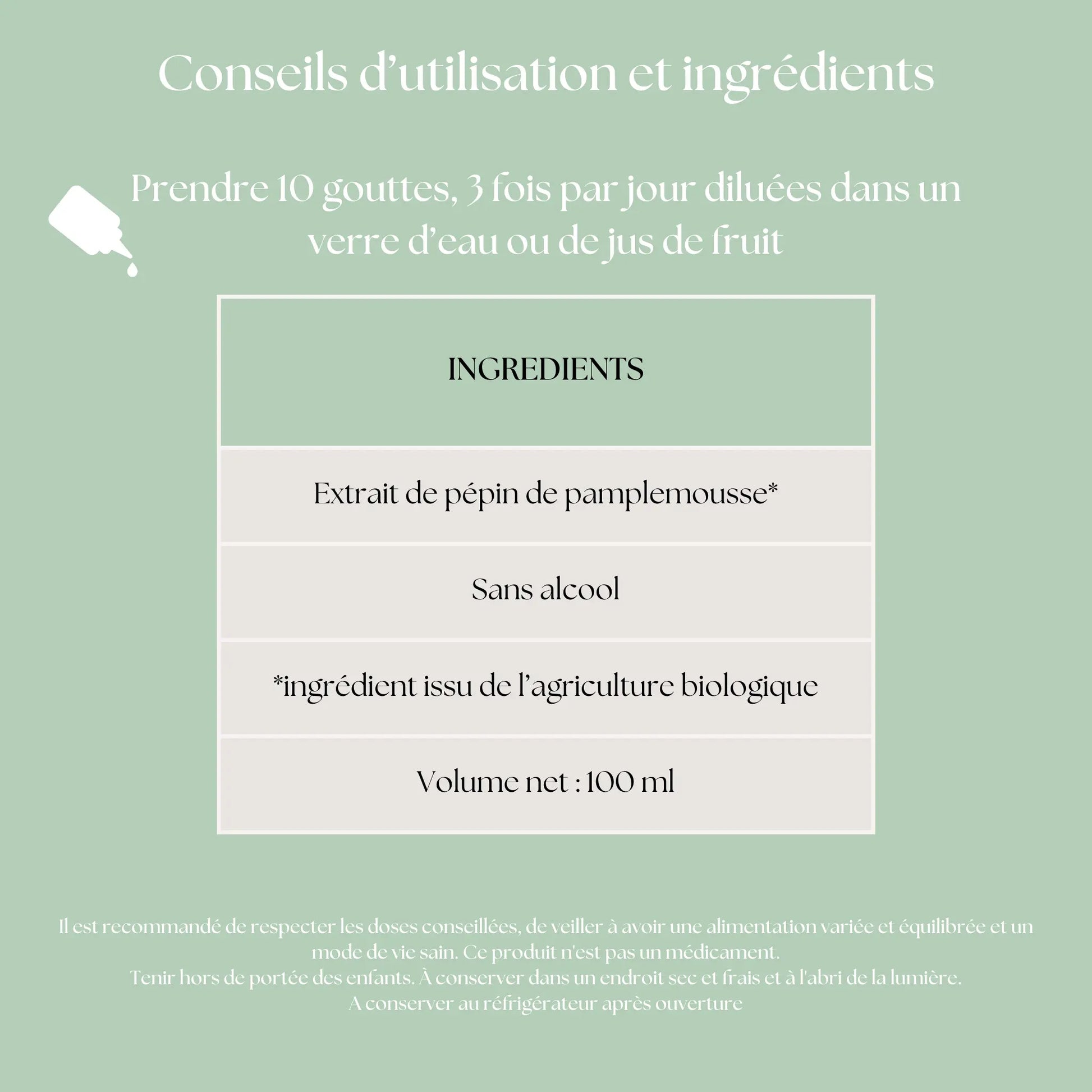 Optez pour notre extrait de pain de pamplemousse Bio riche en vitamines C et bioflavonoïdes. 