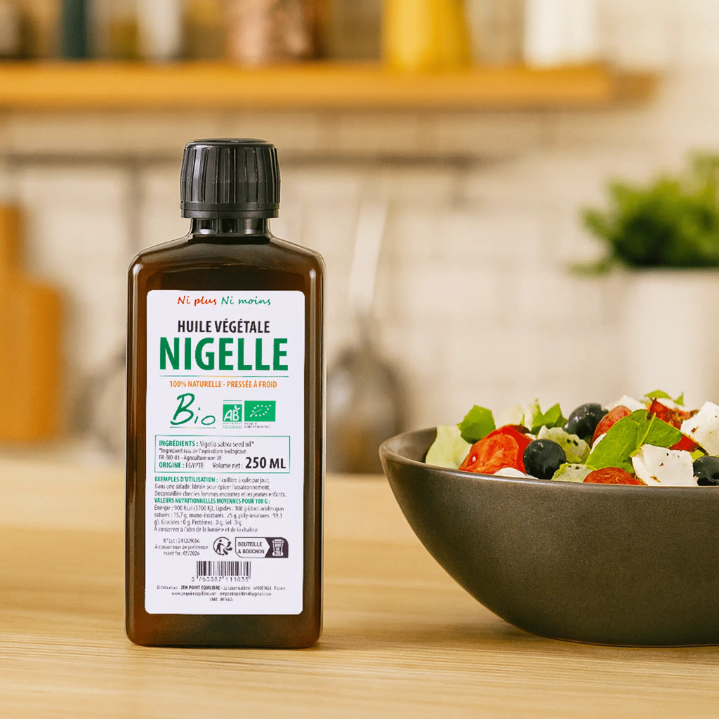 Huile végétale de Nigelle Bio - Bouteille de 250 ml