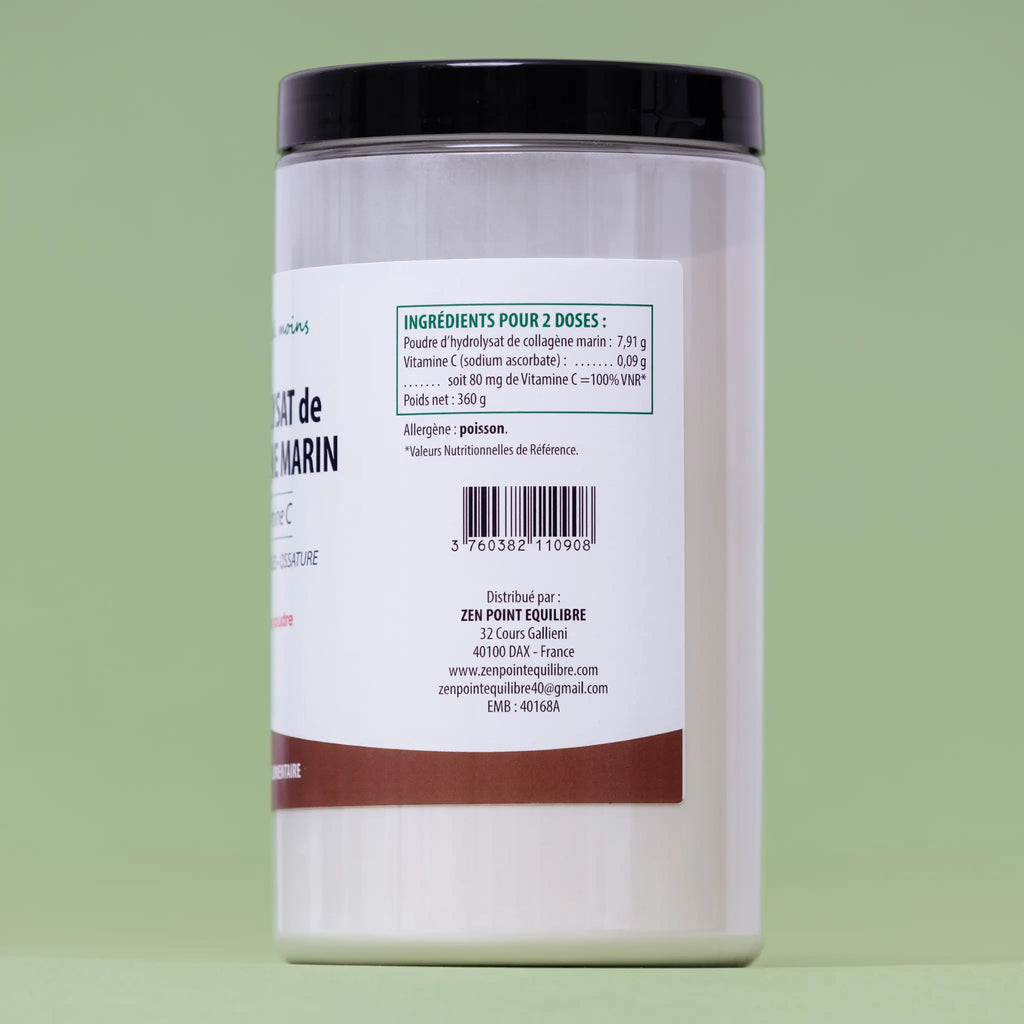 Hydrolysat de Collagène Marin + Vitamine C - 360 gr