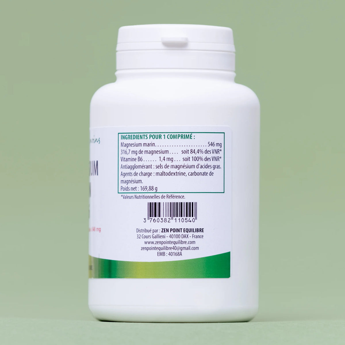 Magnésium marin + Vitamine B6 - 200 comprimés à 548mg