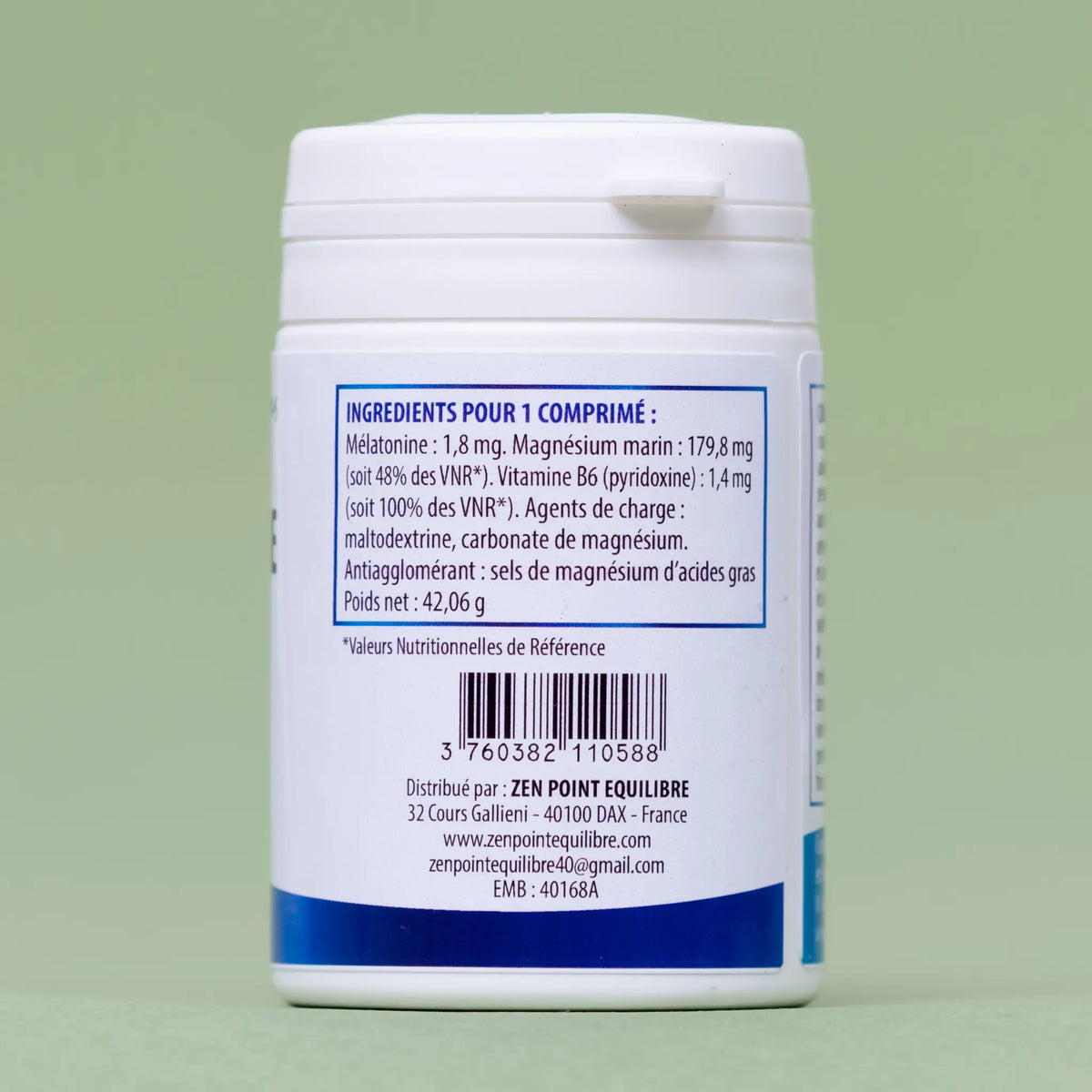 Mélatonine - 60 comprimés à 1,8 mg