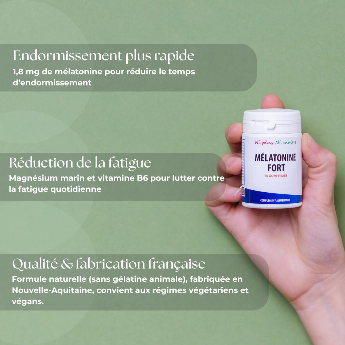 Mélatonine - 60 comprimés à 1,8 mg