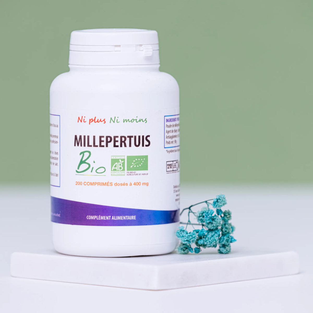 Millepertuis BIO - 200 comprimés à 400mg