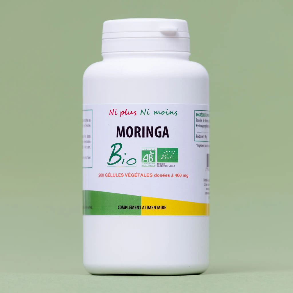 Moringa Bio - 200 gélules à 400 mg