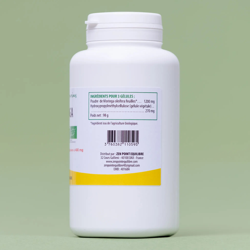 Moringa Bio - 200 gélules à 400 mg