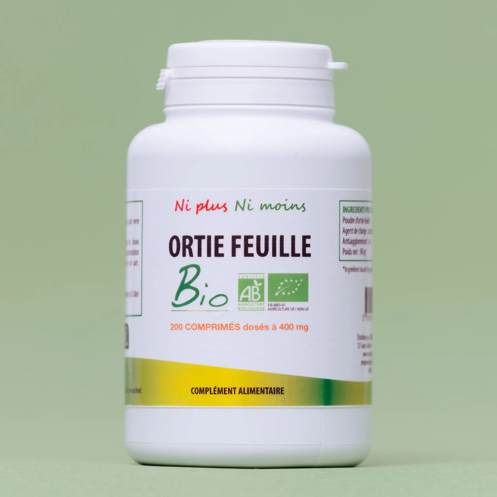 Ortie feuille Bio 200 comprimés à 400 mg