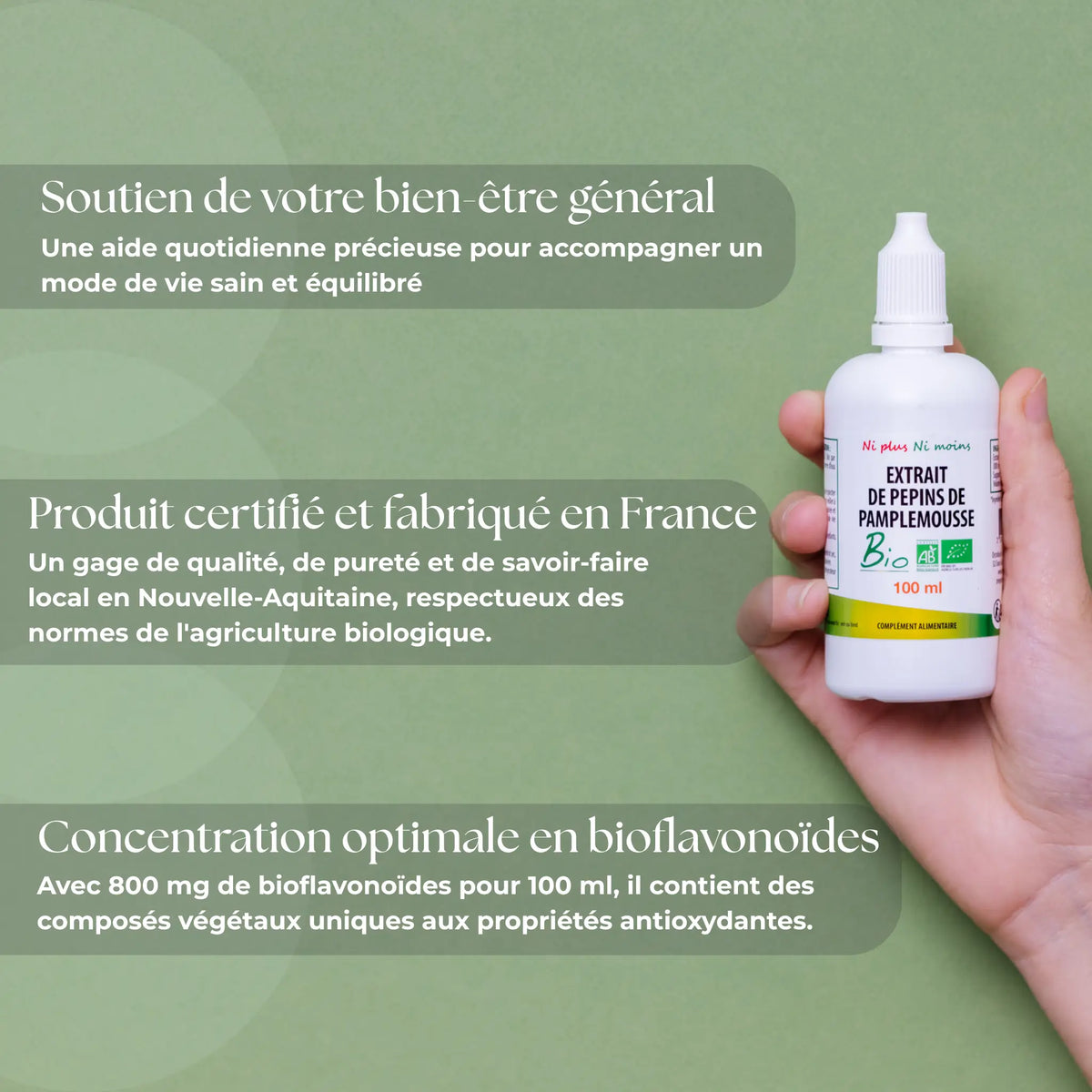 Pépin de pamplemousse BIO - Flacon de 100 ml