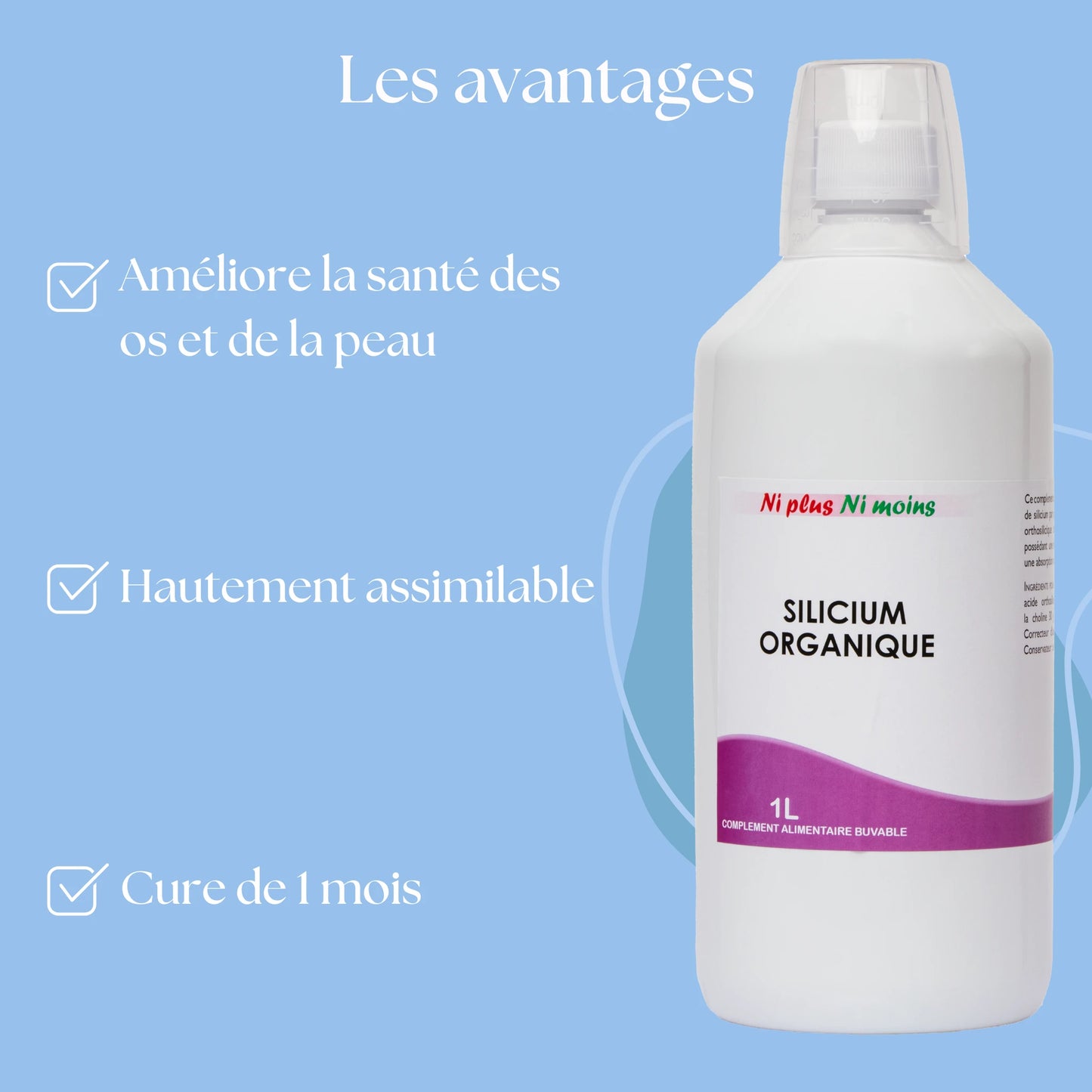 Le Silicium Organique booste la minéralisation osseuse, renforçant ainsi la structure de vos os pour une solidité à toute épreuve. Des études révèlent même qu'il augmente la densité minérale chez les femmes ménopausées, offrant une protection optimale contre l'ostéoporose.