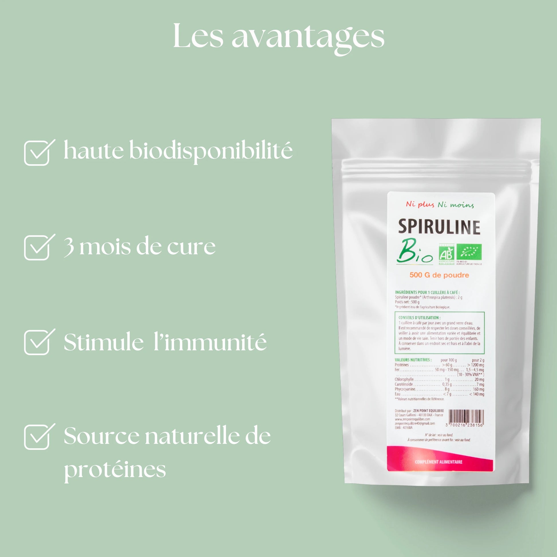 Avec notre Spiruline Bio, renforcez votre immunité