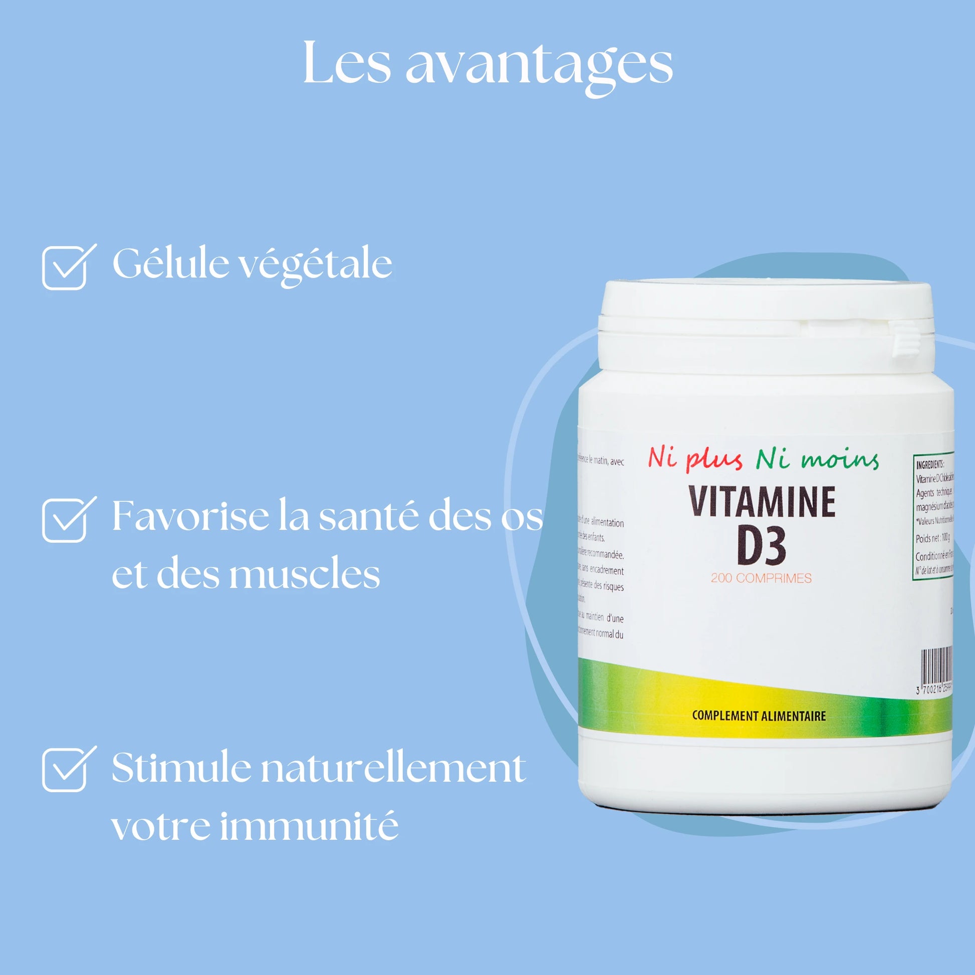 bienfaits de la Vitamine D3 - Boostez votre immunité et votre bien-être osseux